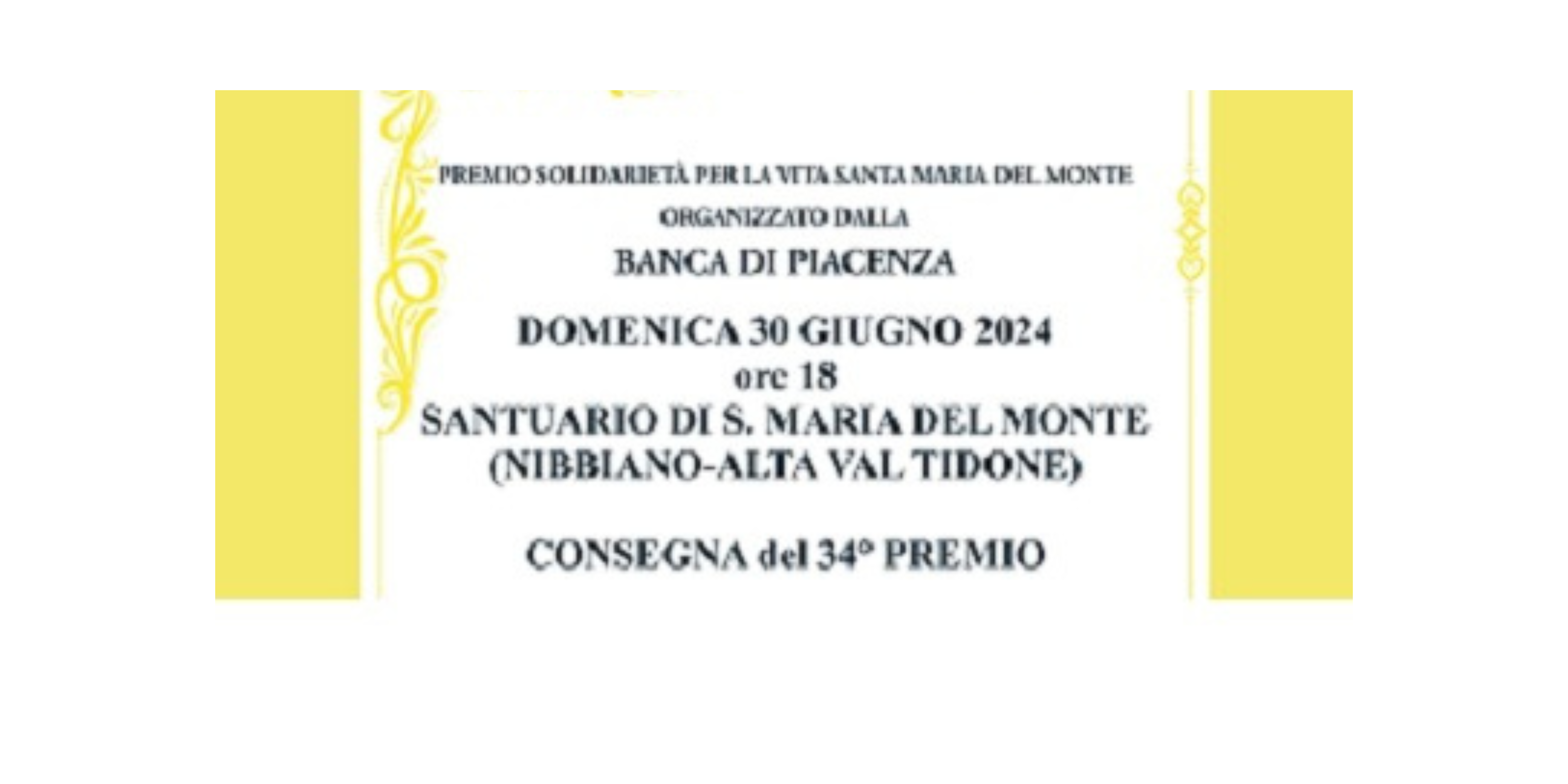 Premio Solidarieta' per la vita Santa Maria del Monte